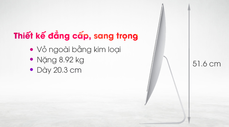 Apple iMac 27 inch 2020 Retina 5K i5 (MXWT2SA/A) - Thiết kế Apple iMac 27 inch 2020 Retina 5K i5 (MXWT2SA/A) - Thiết kế