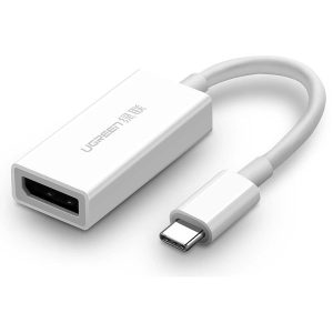 [ Ugreen 40372 ] Bộ chuyển đổi TYPE C sang DISPLAYPORT vỏ bọc nhựa ABS 15CM màu Trắng MM130 20040372